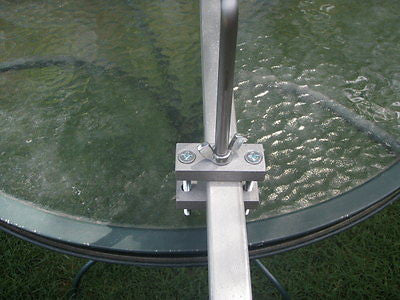 2 piece base for pontoon square rails. Pack of 6. Made in the USA **
