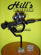 6 - Coated Dual angle fishing rod holders 4" stem 4-screw bases Reel Fisherman*