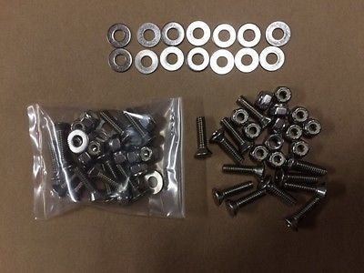 Stainless Steel Bolts washers and lock nuts for installing bases Reel Fishing*