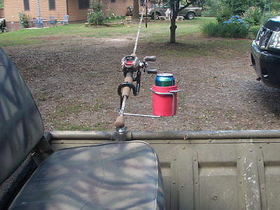 Package of 2 Oar Lock Rod Holders with drink holders. Made in the USA ** Package of 2 Oar Lock Rod Holders with drink holders. Made in the USA **