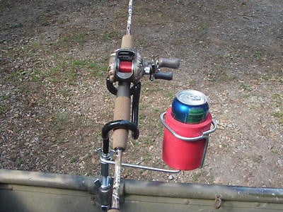buck shoals fishing rod holders Package of 2 Oar Lock Rod Holders with drink holders. Made in the USA – Boat rigging 101